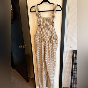 EUC Kori Geometric Dressy Overalls Size L